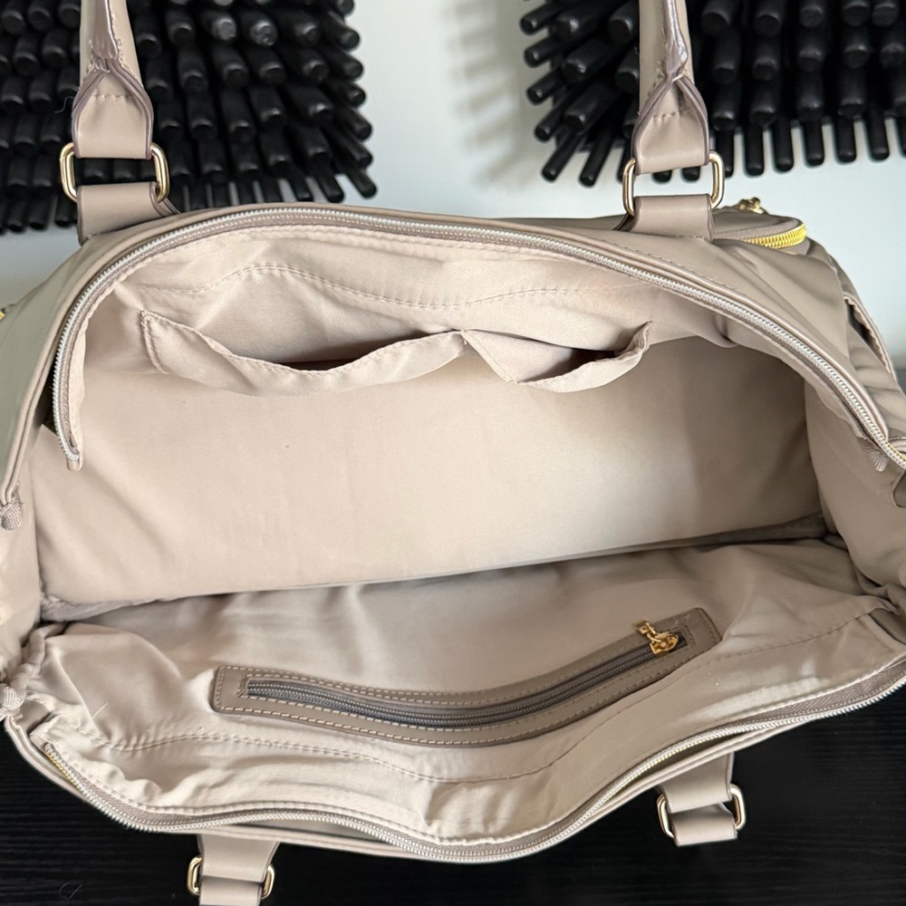 Renee Tote Meal Prep Management 4 - Meal Removable Insulated Core - Stone Beige - Picture 12 of 16